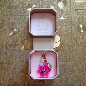 Pink snowflake charm